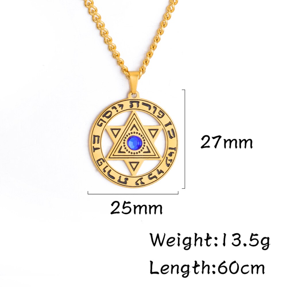 Dawapara Ster Van David Hanger Joodse Sieraden Vintage Hebreeuws Ketting Religieuze Bedels Voor Mannen En Vrouwen Kerstcadeaus: style 12 gold