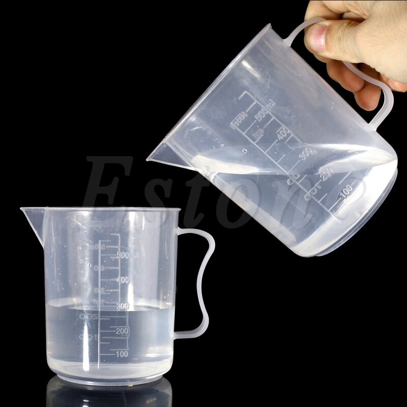 Plastic Measuring Cup 150/250/500/1000/2000mL Jug Pour Spout Surface Kitchen
