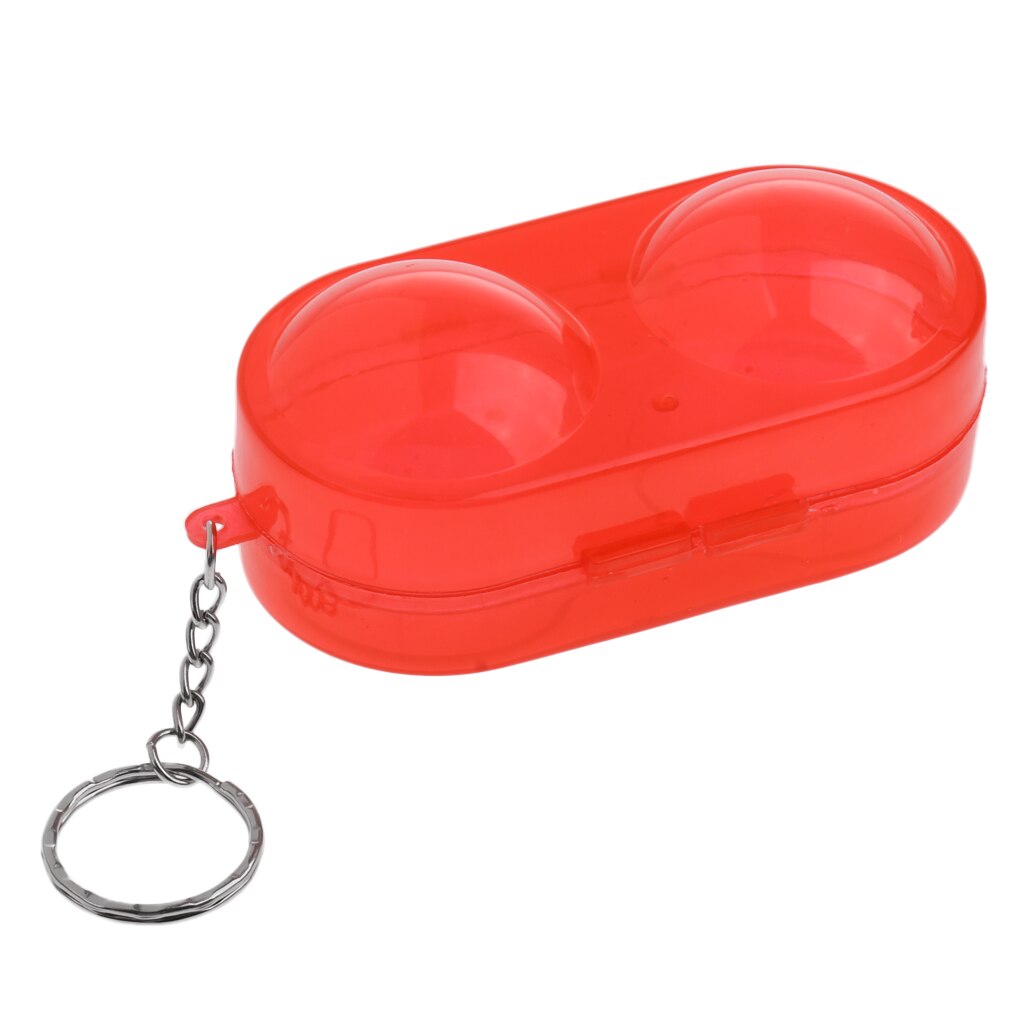 Plastic Table Tennis Ball Container Box Ping Pong Ball Storage Case: Red