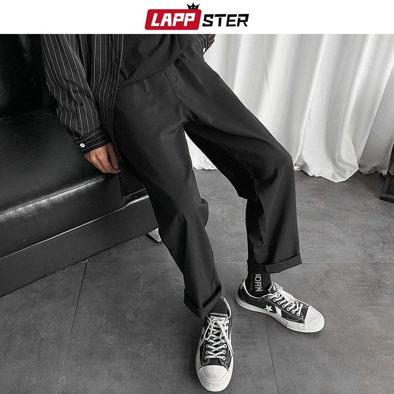 LAPPSTER para hombre Pantalones Streetwear Joggers para hombre Hip Hop Negro Pantalones deportivos masculinos Fashions coreanas Harajuku Pockets pantalón 5XL