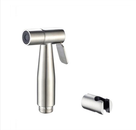 Multifunctionele Handheld bidet sproeier set Kit Rvs Hand Bidet kraan voor Badkamer handspuit douche: Nozzle and base