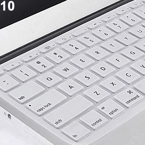 Silicone Laptop Keyboard Membrane Waterproof And Dustproof Easy To Clean Protective Film For Macbook Laptop Notebook: Silver