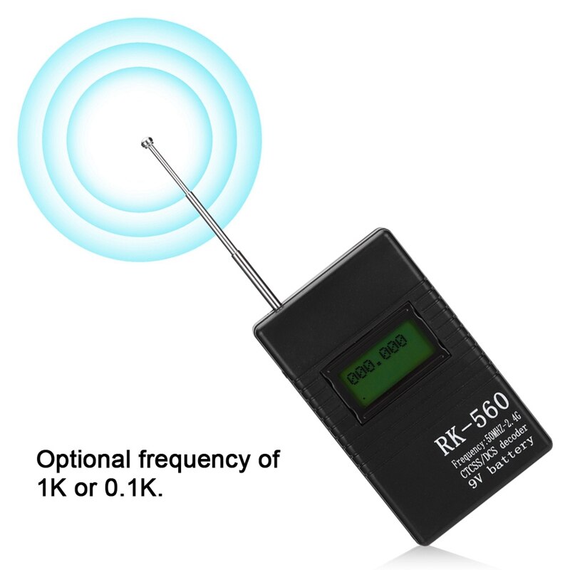 Rk560 Mini Radio Frequency Meter With Ctcss/Dcs Decoder 50Mhz-2.4Ghz Portable Handheld Radio Frequency Testing