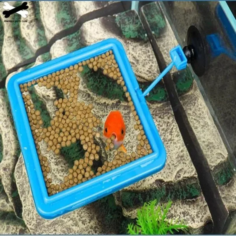 1pc Aquarium Fütterung Ring Aquarium Schwimm Tablett Feeder Quadrat Kreis Fisch Feeder Zubehör Aquatische Haustier Liefert