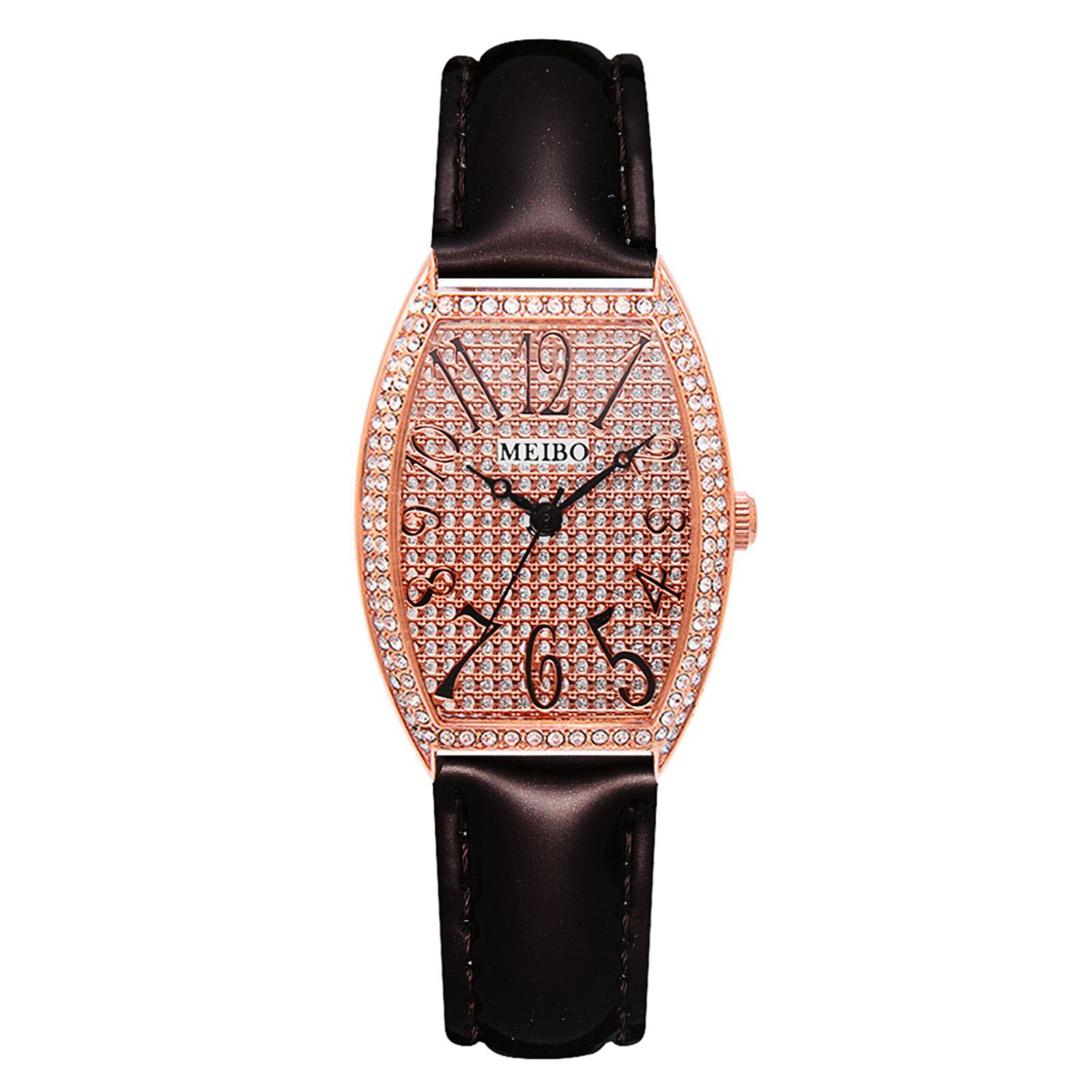 Meibo Mode Kunstmatige Materiaal Band Dames Pin Gesp Quartz Horloge Rvs Mesh Quartz Atch Relogio Masculino: BR