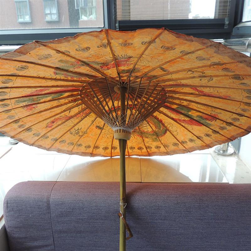 Oilpaper Umbrella Classic Hand-Painted Oil-Paper Umbrella Decorative Umbrella Oiled Paper Umbrella Craft Bar Store Tearoom Decor
