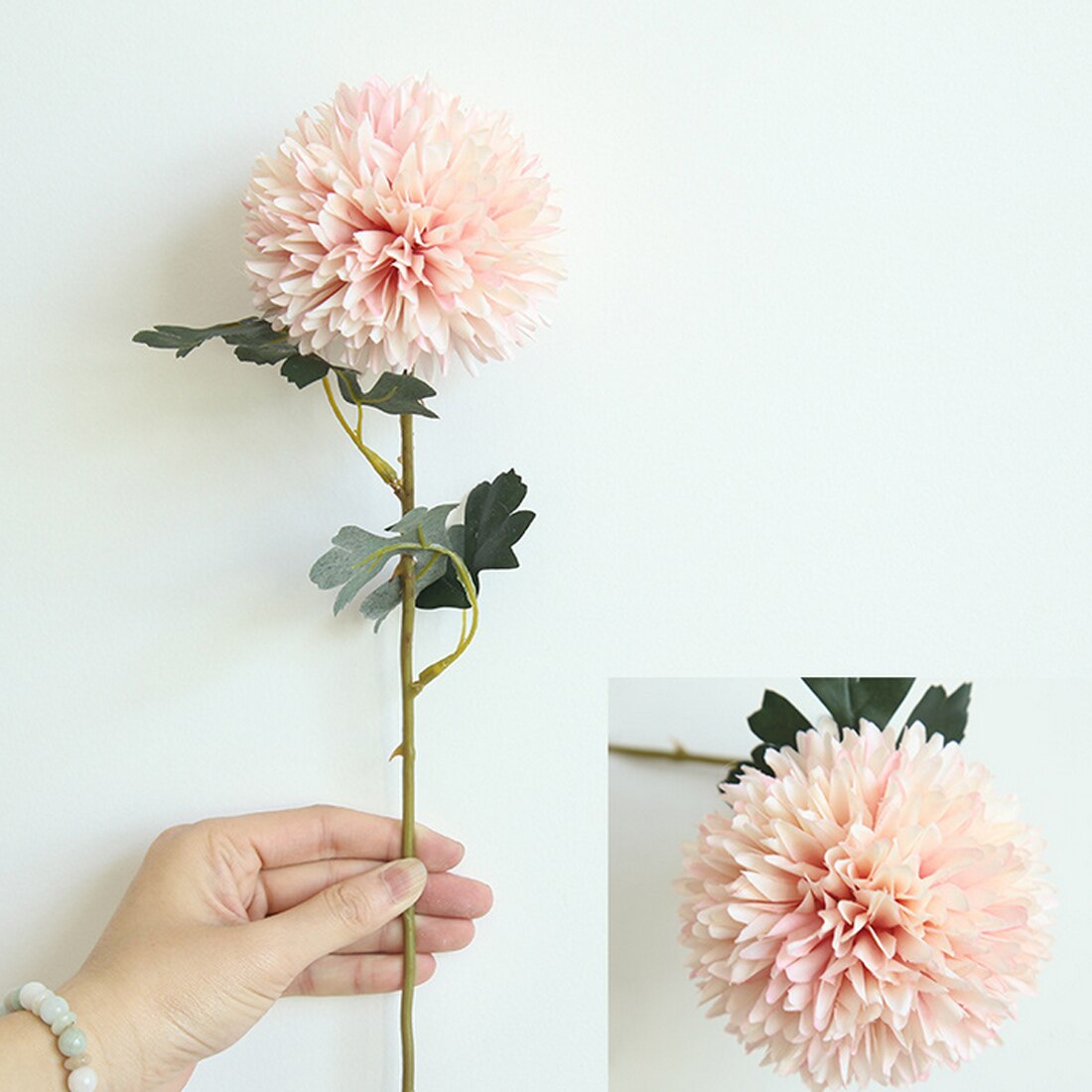 Hjem dekorasjon tilbehør kunstige blomster løvetann ball-blomst dekorative fest blomster til bryllup kontor hage dekor: champagne
