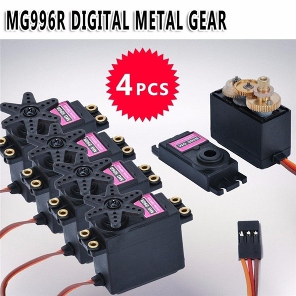 4Pcs/2Pcs MG996R Servo Metal Gear Digitale Torque Rc Motor Voor Auto Rc Auto Crawler Boot Vliegtuig voor
