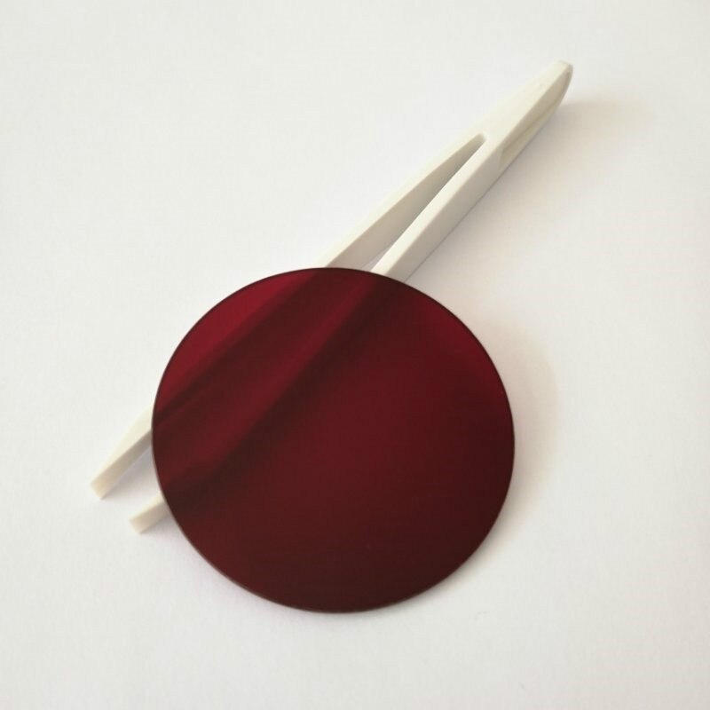 50*2.0Mm 650Nm Red Glass Filter Lens Hb650 Infrared Transmission Ipc Fill Light Detection