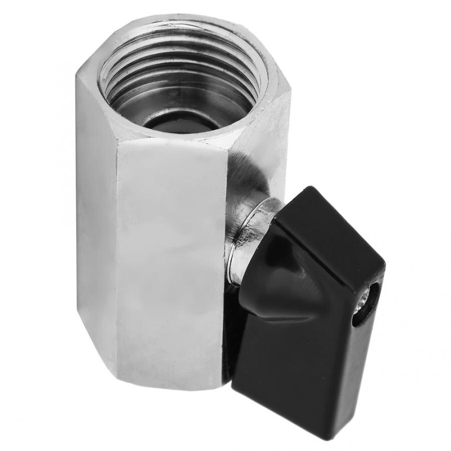 1 pc 1/2 inch Mini Brass Ball Valve Chrome Plated Female x Female NPT with Handle