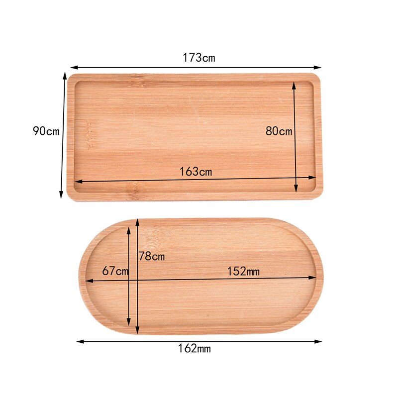 Decoratie knutselen bamboe ronde borden bureaublad bonsai potten potten trays basis bloempotten bamboe standaard