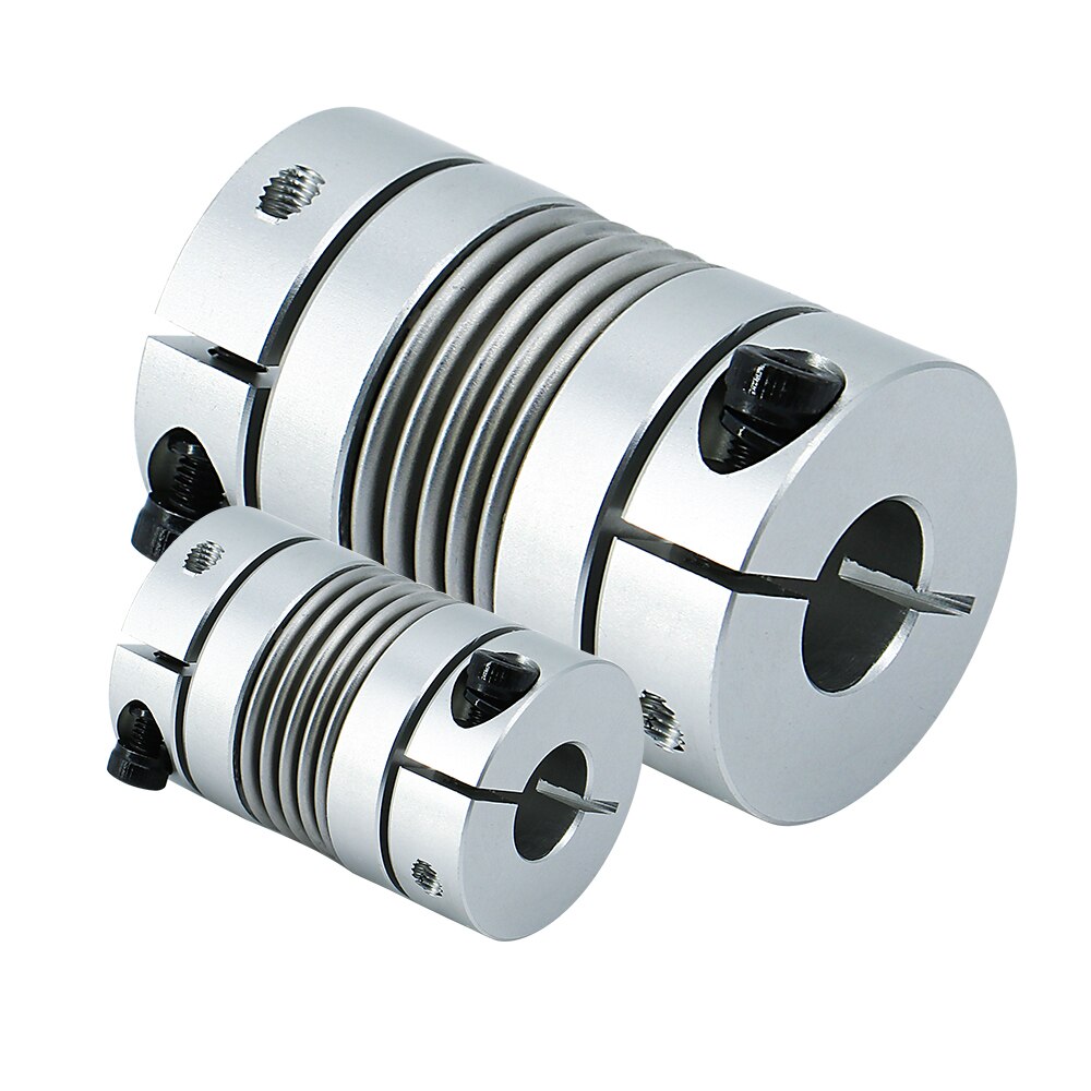 motor bellows coupler 2 pcs/lot LB-B-D20L34 4mm-10mm inner hole rated torque 1.8Nm Aluminum Alloy Shaft Coupler