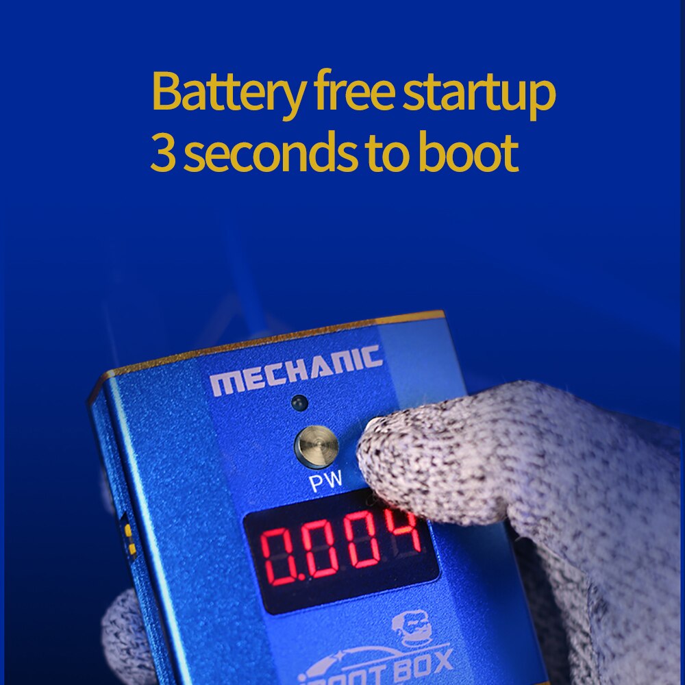 Mekaniker iboot box telefon reparation strømledning 5v-28v 6- port usb 4 digital led batteri strøm apple android telefon strøm test linje