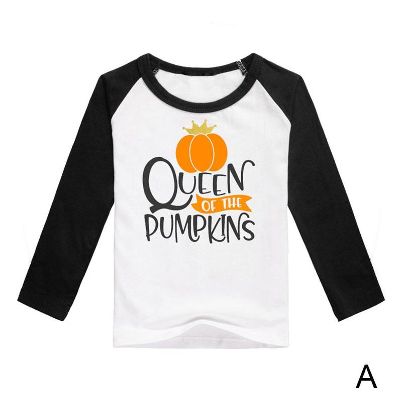Halloween Kleding Bebes Gedrukt Korte Mouwen T-shirt Jongens Baby Baby Verjaardagsfeestje Voor Kinderen Sets Kostuums Meisje K0E9: A / XL