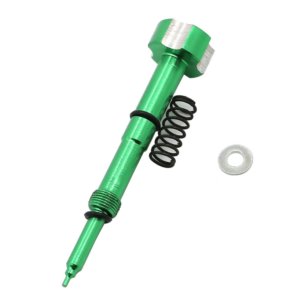 Tornillo ajustador de mezcla de combustible y aire fácil para carburador Yamaha WR250F WR426F WR450F YFZ450, compatible con todos los carburadores Keihin FCR y FCR-MX: green
