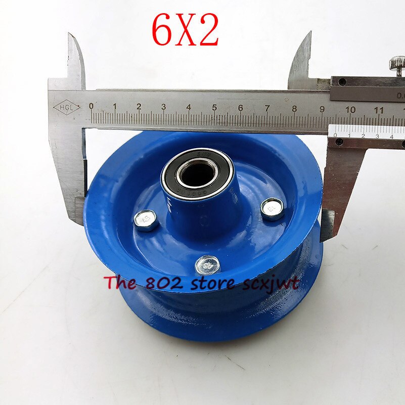 Size 6X2 Inflation Tire Wheel Use 6" Tire Alloy Hub 160mm Pneumatic Tyre Electric Scooter Pneumatic Wheel Trolley Cart Air Wheel