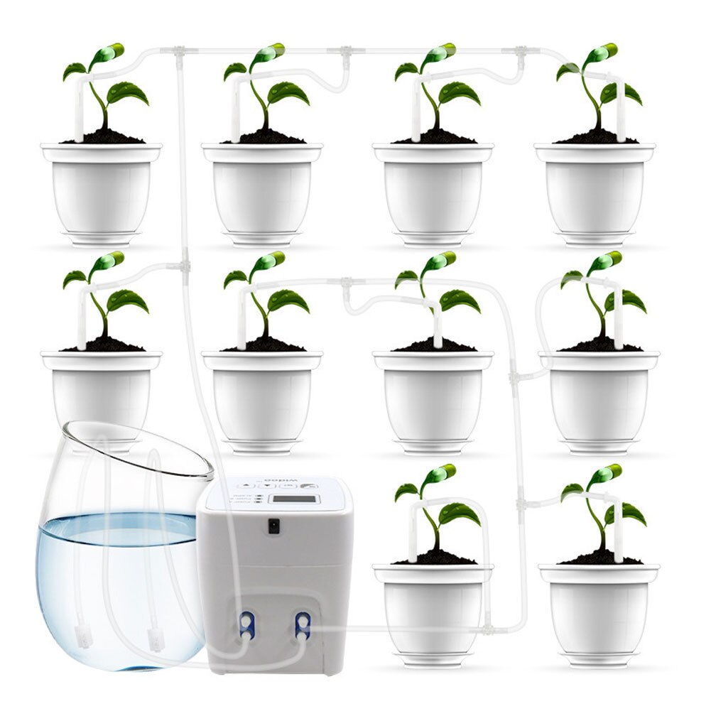 Automatic Watering System DIY Micro Drip Irrigation Kit Houseplants Cultivation Device with Digital Interval Programmable Timer