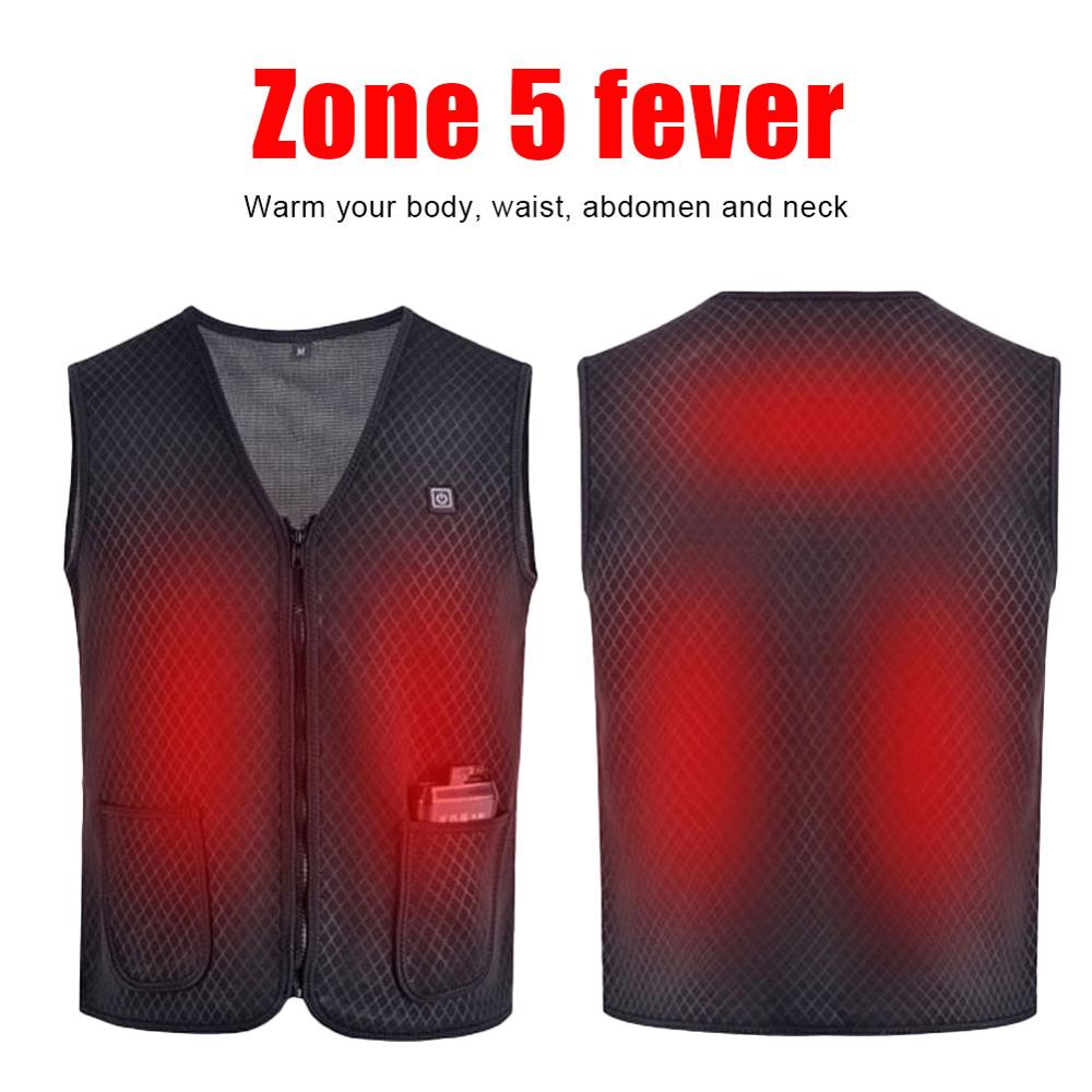 Motorcycle Heated Vest USB Charging Magnetic Therapy Heated Warm Vest Heating Clothing for Men Women