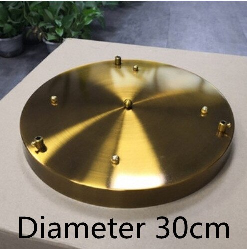 Pendant Lights round Long Ceiling Base Plate dia 30cm/40cm: Gold round 30cm