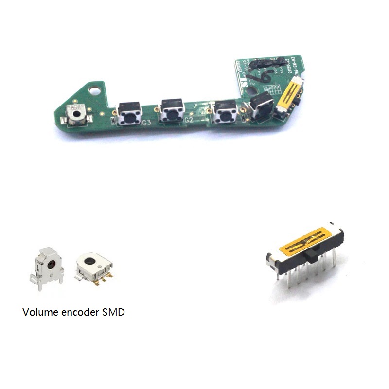 Interruptor de encendido y botón de volumen para auriculares Logitech G933 G935 G633 G635 Artemis Spectrum, repuesto de cojín para auriculares inalámbricos