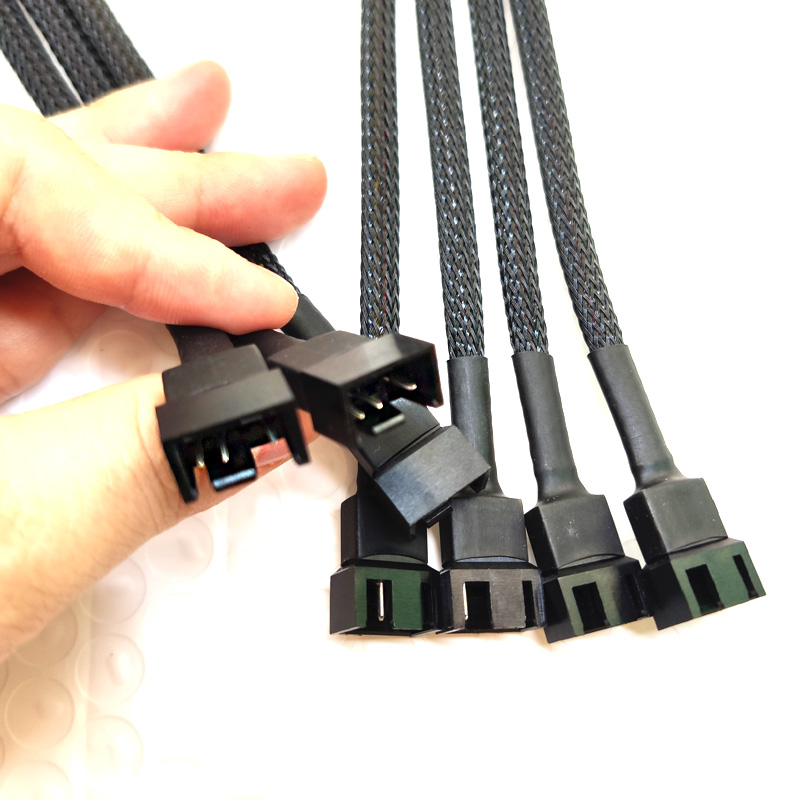 4Stift PWM Fan Splitter Adapter Kabel 1 zu 1 2 3 4 Computer CPU Fan Splitter PC Fan Verlängerung Energie kabel
