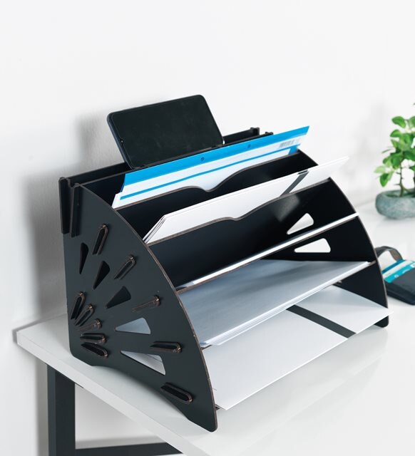 Modern Practical Desktop Organizer Organizer, Document Rack Office , Wooden