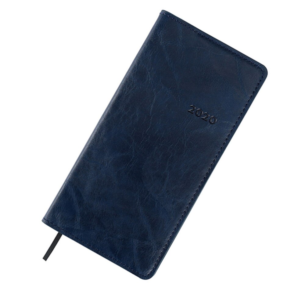 A6 Imitation Leather Planner Portable Notebook Diary Stationery for Home Office School (A6 Black): Picture 5