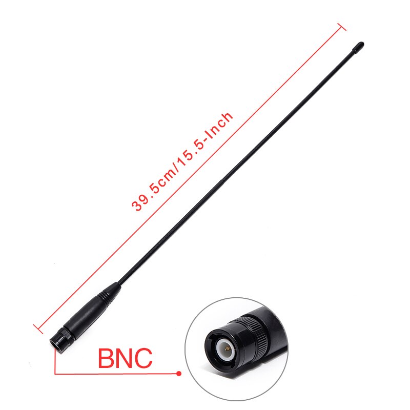 ABBREE AR-771 27Mhz 39.5CM BNC Whip Antenna for Cobra Midland Uniden Anytone Handheld CB Radio