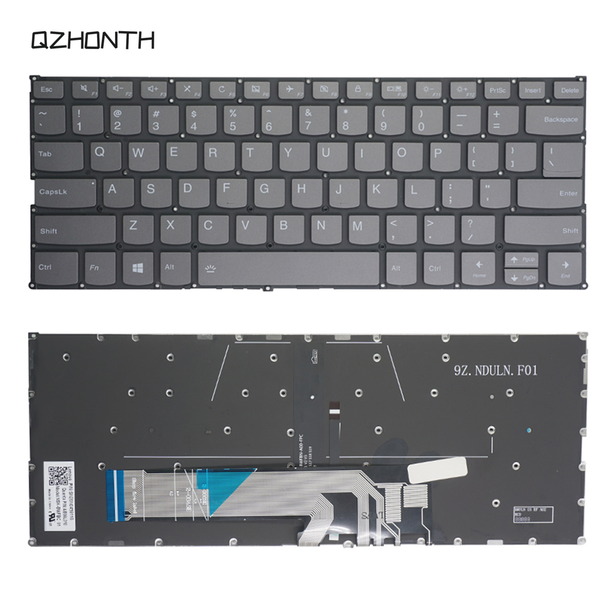 Keyboard w/ Backlit For Lenovo Flex 6-14IKB 6-14ARR Yoga 530-14IKB 530-14ARR 730-13IKB 730-13IWL 730-15IKB 730-15IWL Series