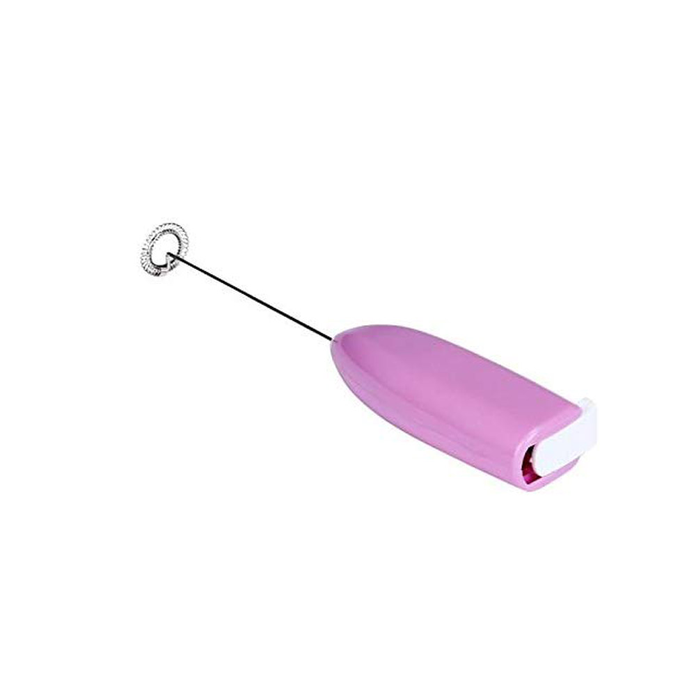Batidor eléctrico para bebidas, batidor de café, Espumador de leche, batidora mexclador agitador de huevos, batidor eléctrico de Mini Mango, utensilios de cocina: Pink