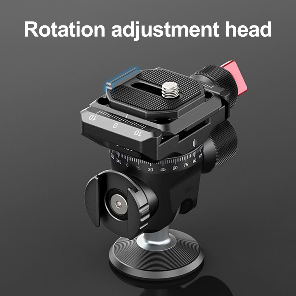 Ulanzi U-120 Tripod Head 360 Degree Rotating Anti-skid Inverted Tripod Gimbal for Camera Durable Inverted Head Aluminum Alloy