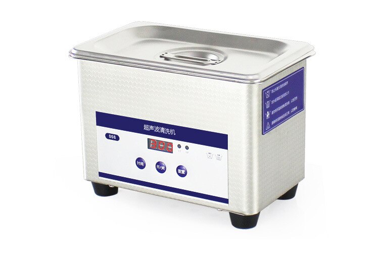Limpiador ultrasónico de acero inoxidable, máquina de lavado para baño, gafas, joyería, reloj, dentadura, Mini tanque de limpieza por onda de ultrasonido