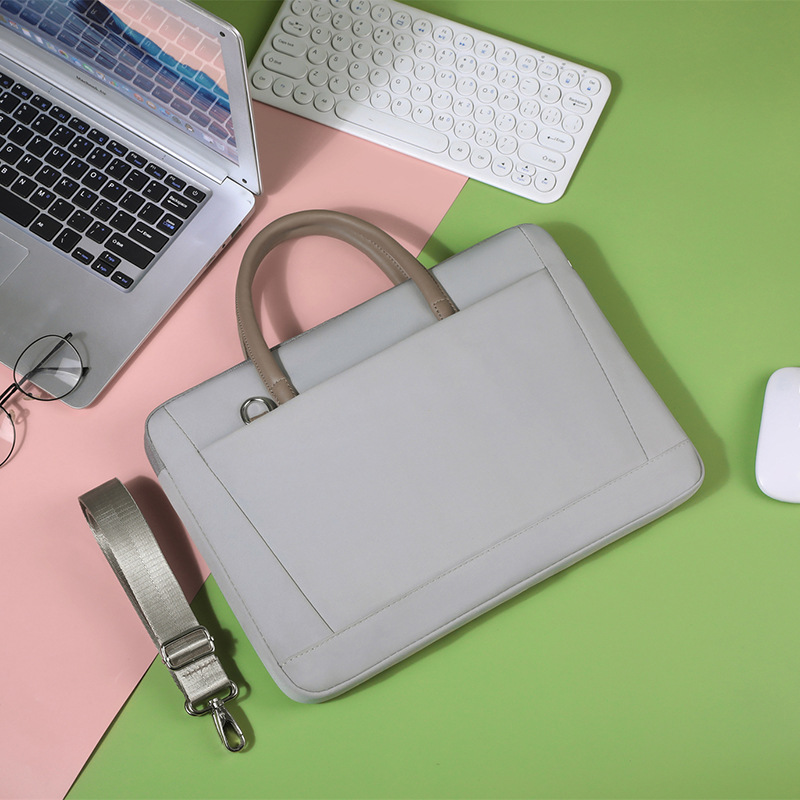 Laptop Sleeve Bag Notebook Case Pouch For 13.3 14 15.6 Inch Macbook Air Pro 16 HP Huawei Lenovo Dell Shoulder HandBag Briefcases: 12" / wine red