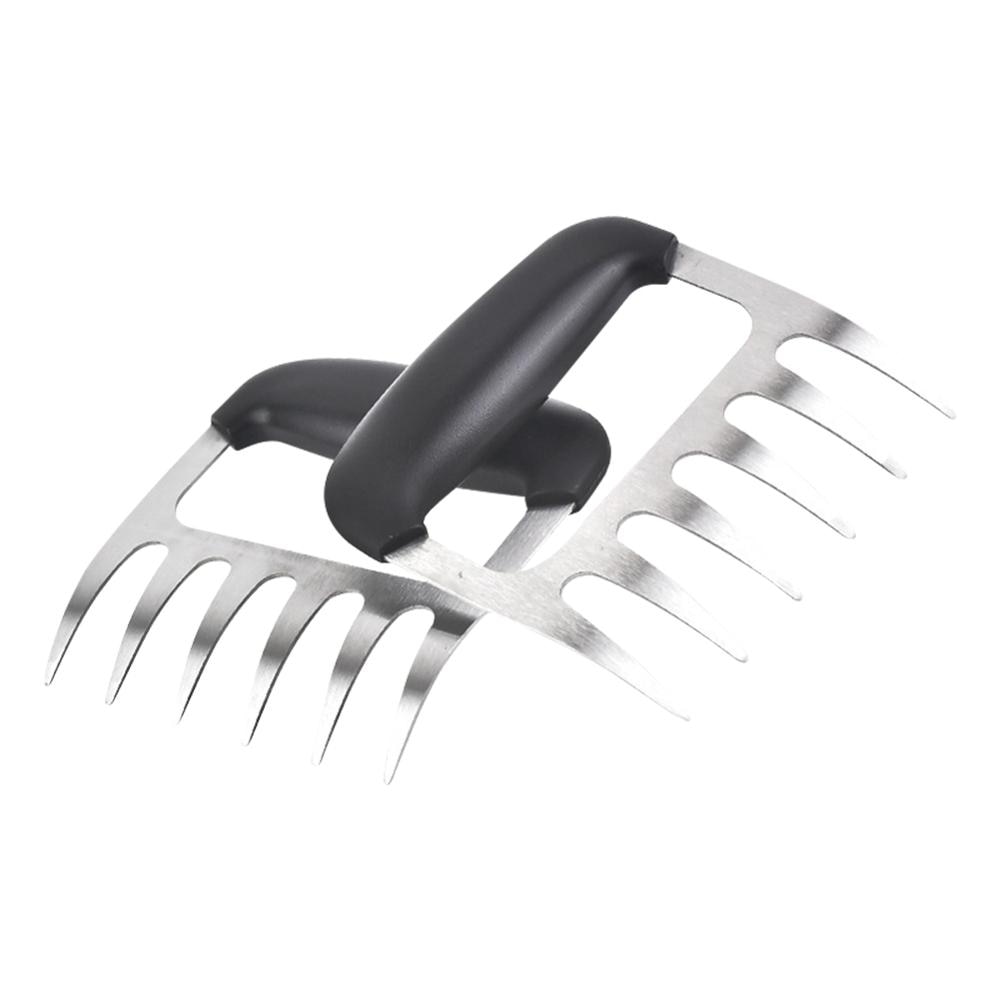 1pair Meat Fork Shredder Claws Stainless Steel BBQ Pulled Pork Meat Clamp Handing Carving Food Grill Accessories Barbecue Tool