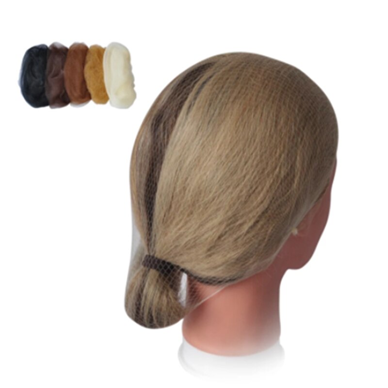 20/40/60 Stks/partij Nylon Haarnetje Voor Bun Haar Kapsel Tool 5 Kleuren 20Cm Mesh Haar Styling haarnetjes