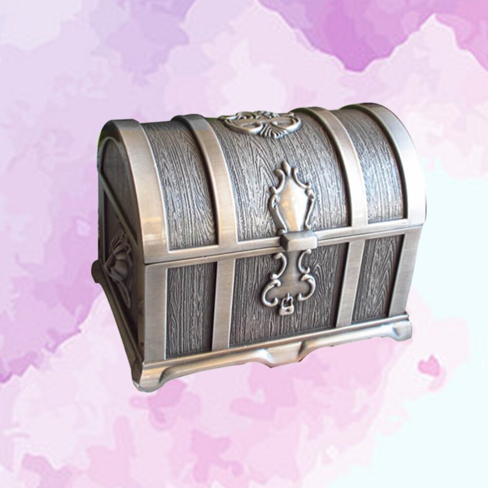 Legierung Vintage Piraten Schatz Box Sammlerstücke Schmuck Box Lagerung Veranstalter Schmuckstück Andenken Schatz Brust