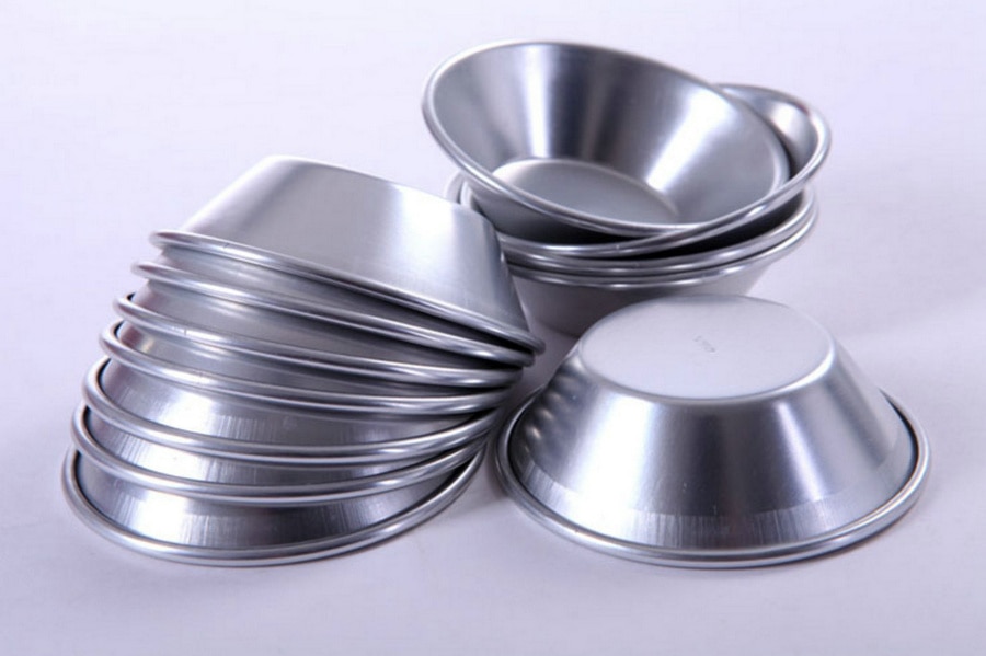 Puddingvormen aluminiumlegering eiertaartvorm cupcake fruitcake taartvorm kleine bakvorm 12 stuks veel