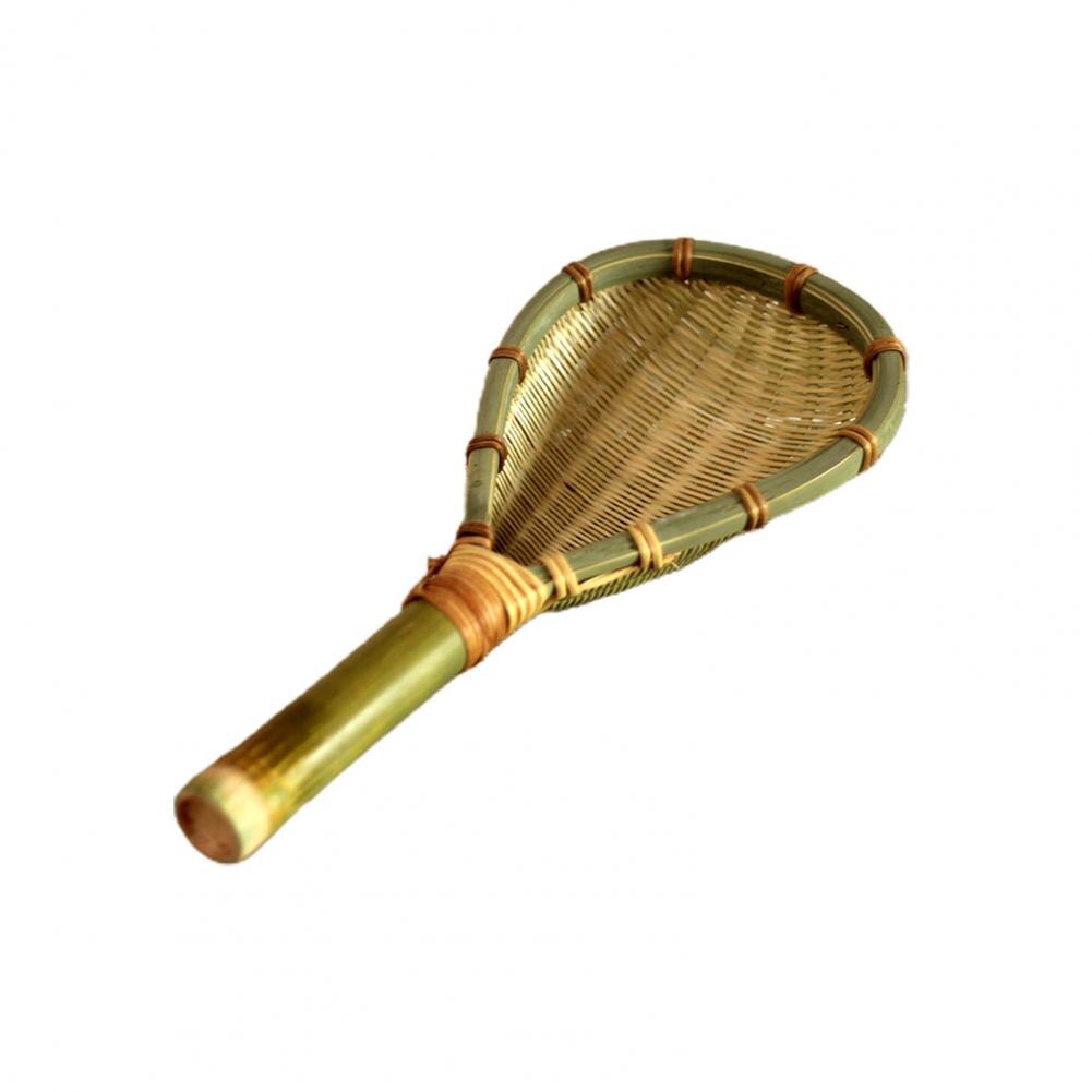 Bamboo Practical Handcrafted Bamboo Colander Spoon Lightweight Cooking Colander Durable for Home: M