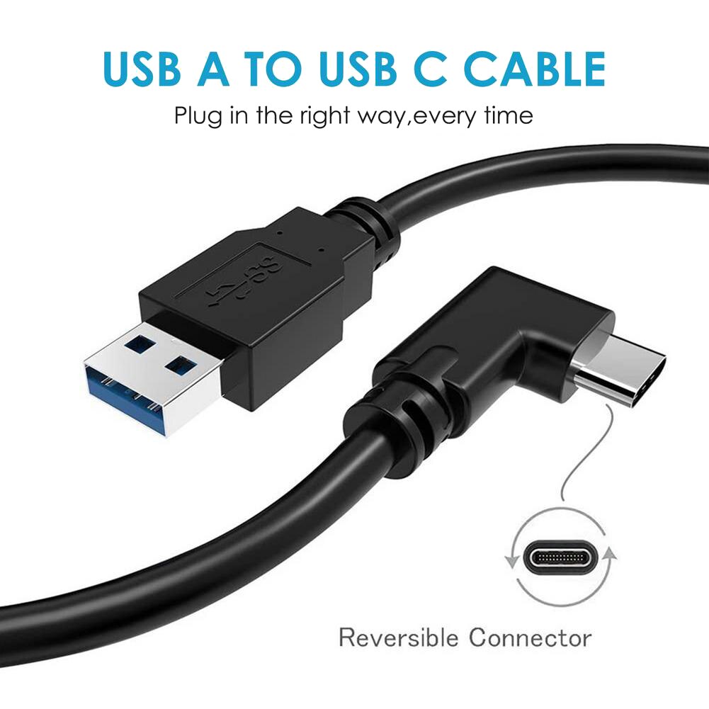 Cable de conexión para Oculus Quest 2, Cable de carga USB 3,0 de 5M para Oculus Link, transferencia de datos, carga rápida VR Acces