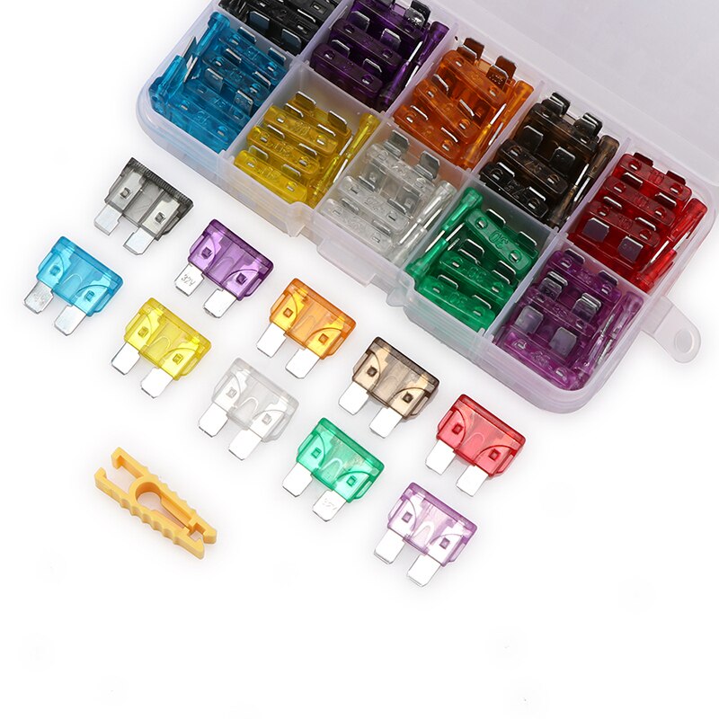 AOZBZ Car Fuse Box Blade Fuse Box Auto Fuse Car 2A 3A 5A 7.5A 10A 15A 20A 25A 30A 35A Standard Medium Fuse Color Code