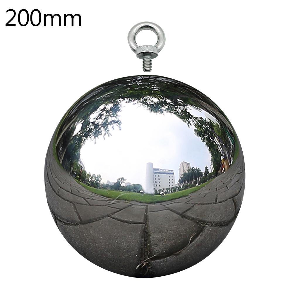 304 Stainless Steel Hollow Ball Seamless Mirror Ball Sphere Home Decorative Galvanic Mirror Balls Garden Decor: 200mm