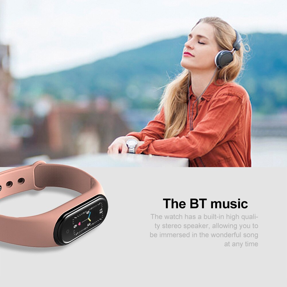 M5 Smartwatch - 0.96" TFT Color Touch Screen - Heart Rate & Blood Pressure Monitor - Fitness Tracker - Waterproof