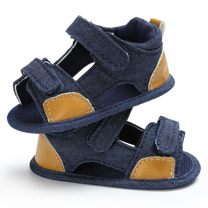 estilo recién nacido bebé suela suave Marina cuna Zapatos Bebé sandalias de verano tamaño 0-18 meses