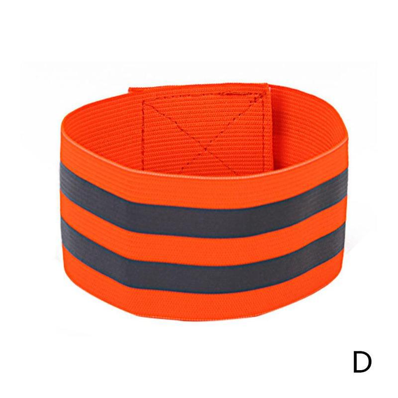 Reflekterende bånd elastisk armbånd armbånd ankelbenstropper reflekterende sykkelstropper gåteip til nattjogging sikkerhet  m6 r 5: Oransje