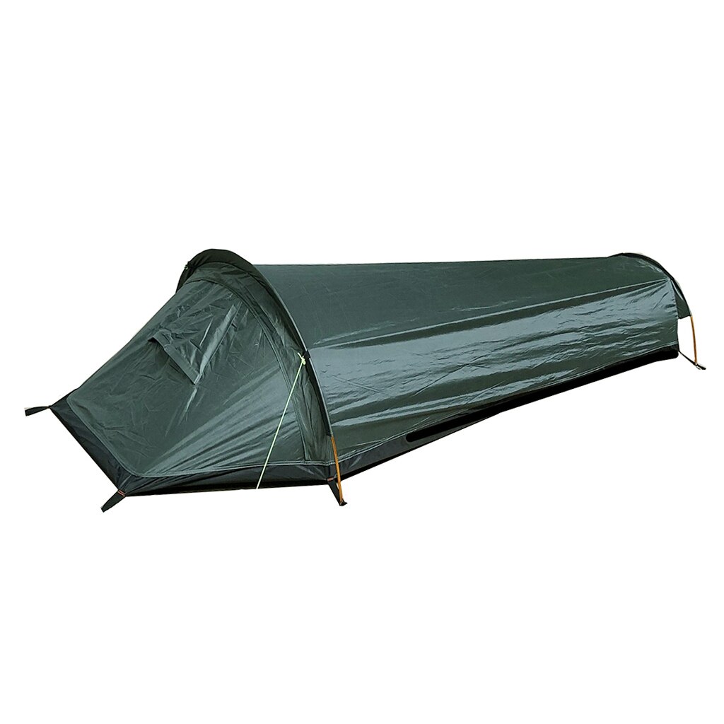 Tenda de acampamento ao ar livre, abrigo, sol, chuva, saco de dormir, 1 pessoa