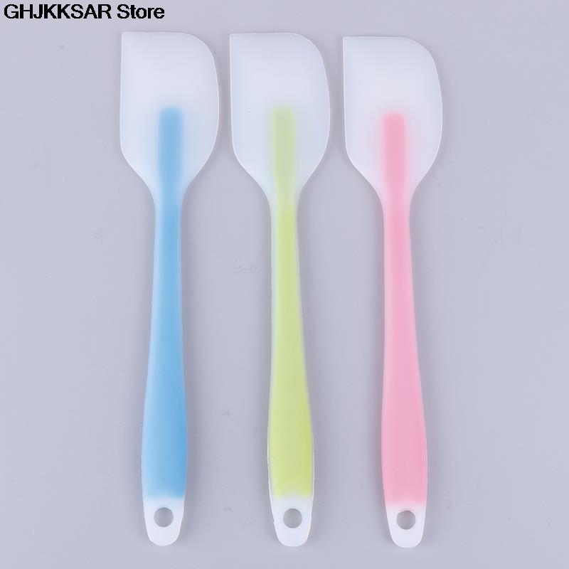 1pc Heat Resistant Non-stick Silicone Spatula Spoon Cooking Kitchen Cake Scraper Green | Pink | Blue