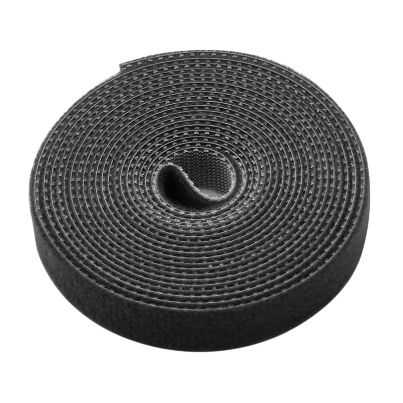 Plantebandage velcro-binde justerbar plantestøtte genanvendelig fastgørelsestape til hjemmehavetilbehør: Sort 1pc