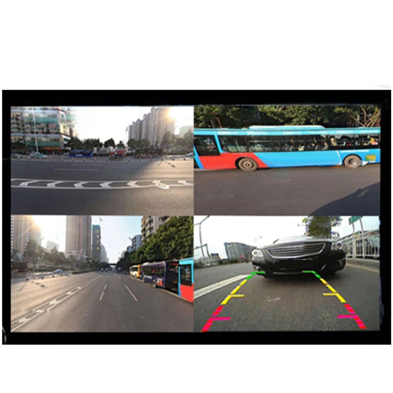 Car 4-Channel Driving Recorder Switcher Control Car Cameras IR Control Switch Combiner Box for 360° Panoramic Image