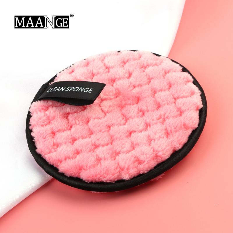 Double Sided Sponge Soft Flannelette Makeup Remove Puff Women Lady Beauty Makeup Wash Facial Cosmetic Tool