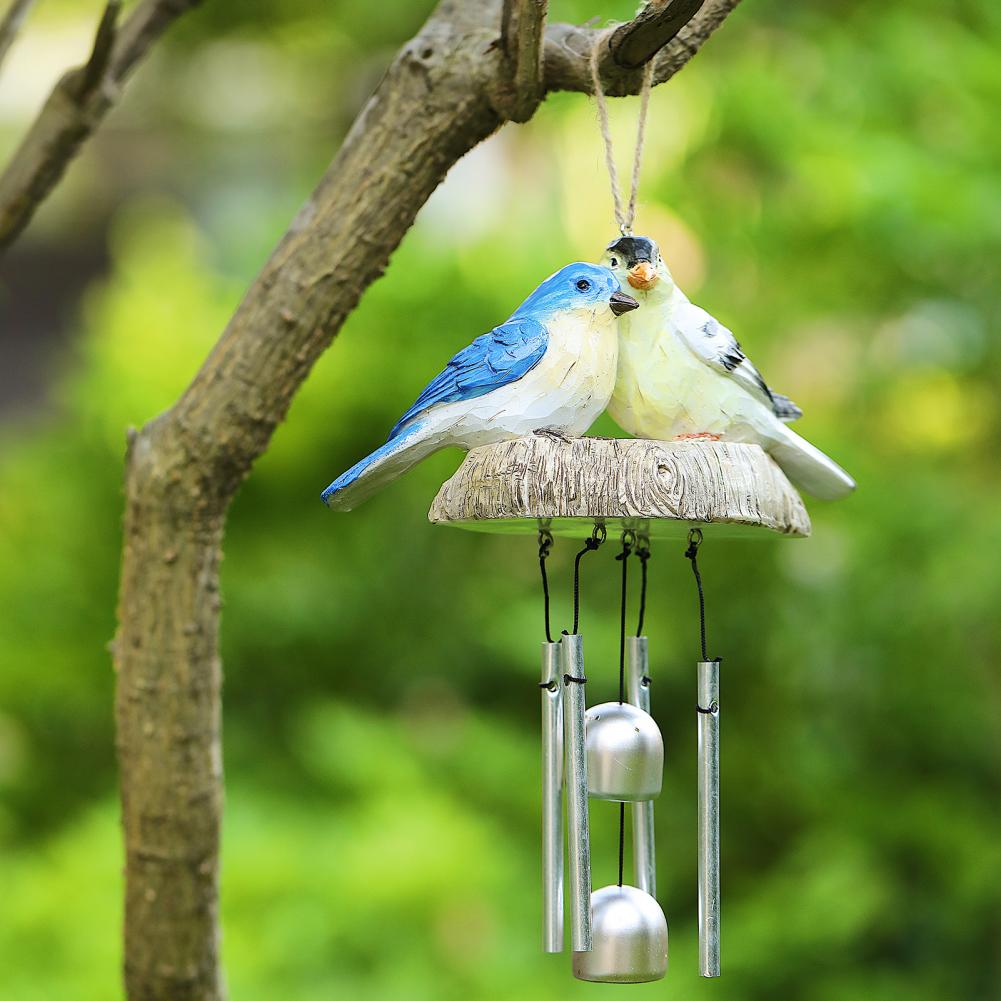 Pendant Delicate Lovely Bird Hanging Wind Chime Ornament Bird Wind Chime Bird for Garden
